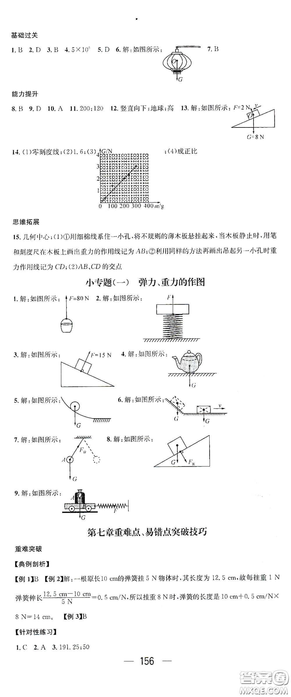 江西教育出版社2021名師測(cè)控八年級(jí)物理下冊(cè)人教版江西專(zhuān)版答案