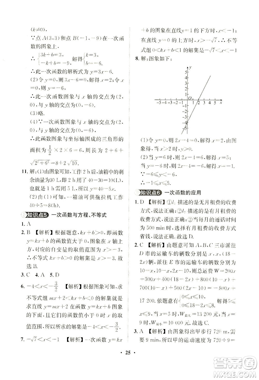 山東畫報(bào)出版社2021一課三練單元測(cè)試數(shù)學(xué)八年級(jí)下冊(cè)人教版答案