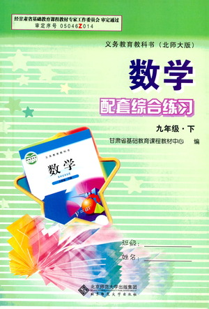 北京師范大學(xué)出版社2021年數(shù)學(xué)配套綜合練習(xí)九年級下冊北師大版答案