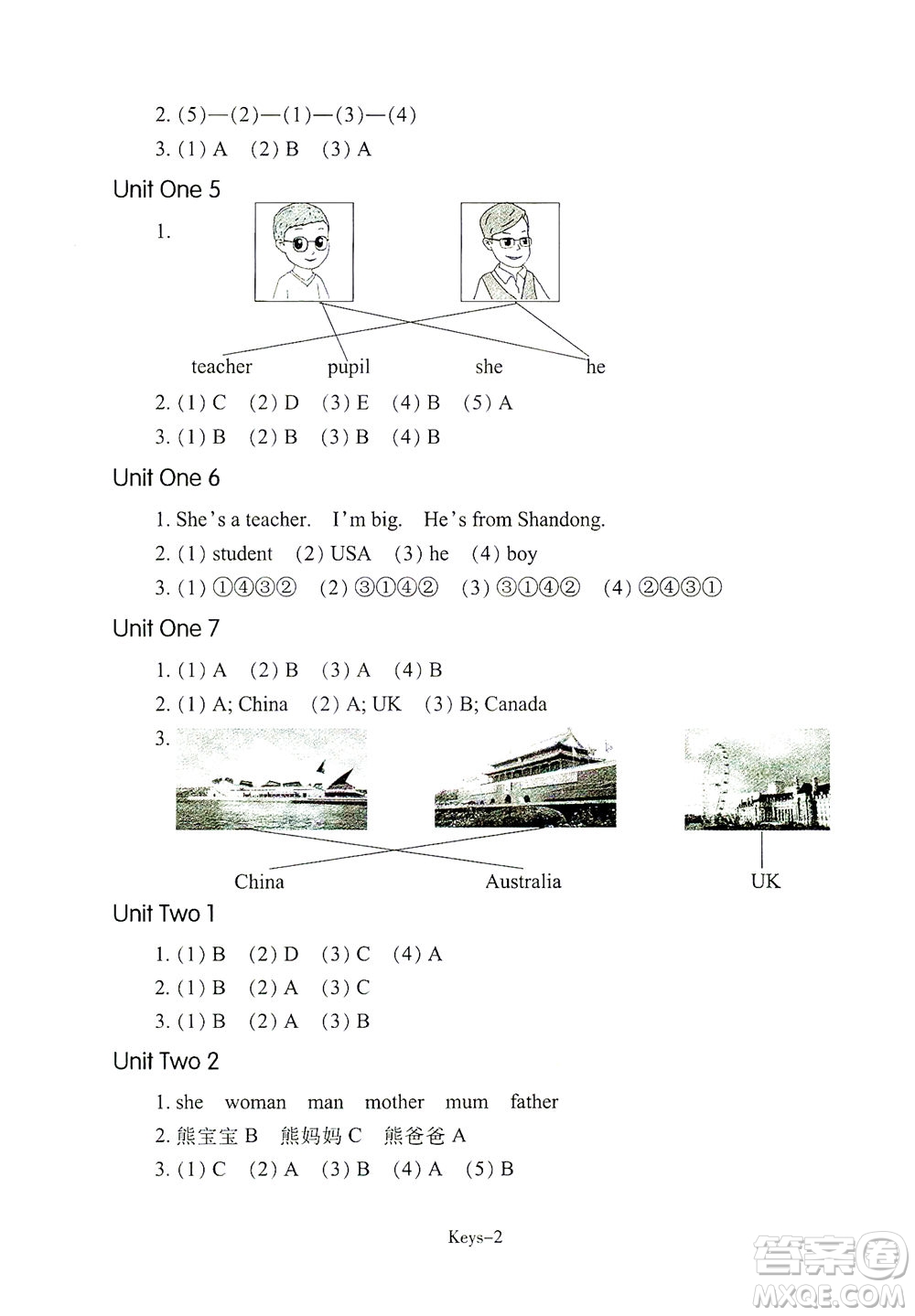 浙江少年兒童出版社2021每課一練三年級(jí)下冊(cè)小學(xué)英語R人教版答案