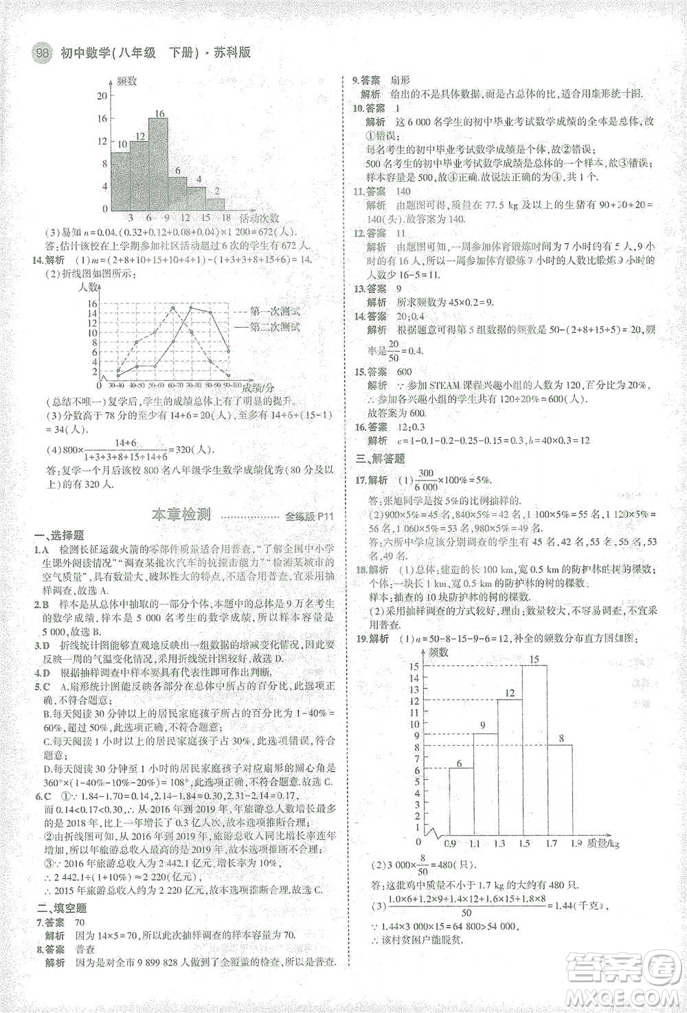 教育科學(xué)出版社2021年5年中考3年模擬初中數(shù)學(xué)八年級(jí)下冊(cè)蘇科版參考答案