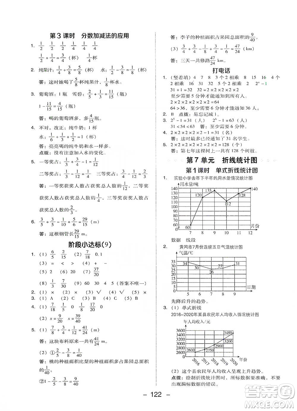 吉林教育出版社2021典中點五年級下冊數(shù)學(xué)人教版參考答案