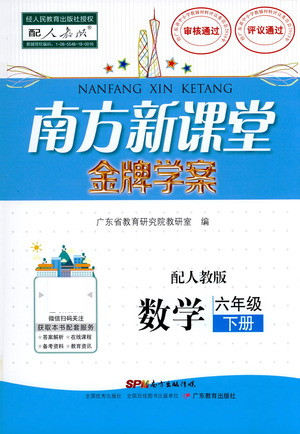 廣東教育出版社2021南方新課堂金牌學(xué)案數(shù)學(xué)六年級(jí)下冊(cè)人教版答案