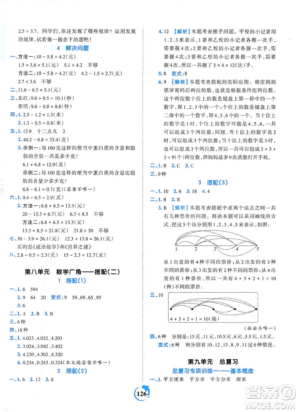 江西人民出版社2021春王朝霞德才兼?zhèn)渥鳂I(yè)創(chuàng)新設(shè)計(jì)數(shù)學(xué)三年級(jí)下冊RJ版人教版答案