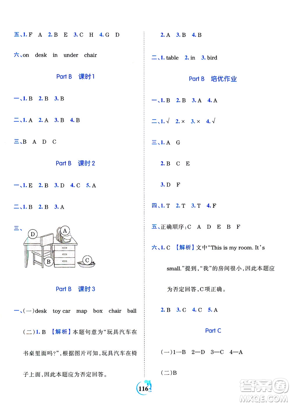 江西人民出版社2021春王朝霞德才兼?zhèn)渥鳂I(yè)創(chuàng)新設(shè)計(jì)英語(yǔ)三年級(jí)下冊(cè)PEP版人教版答案