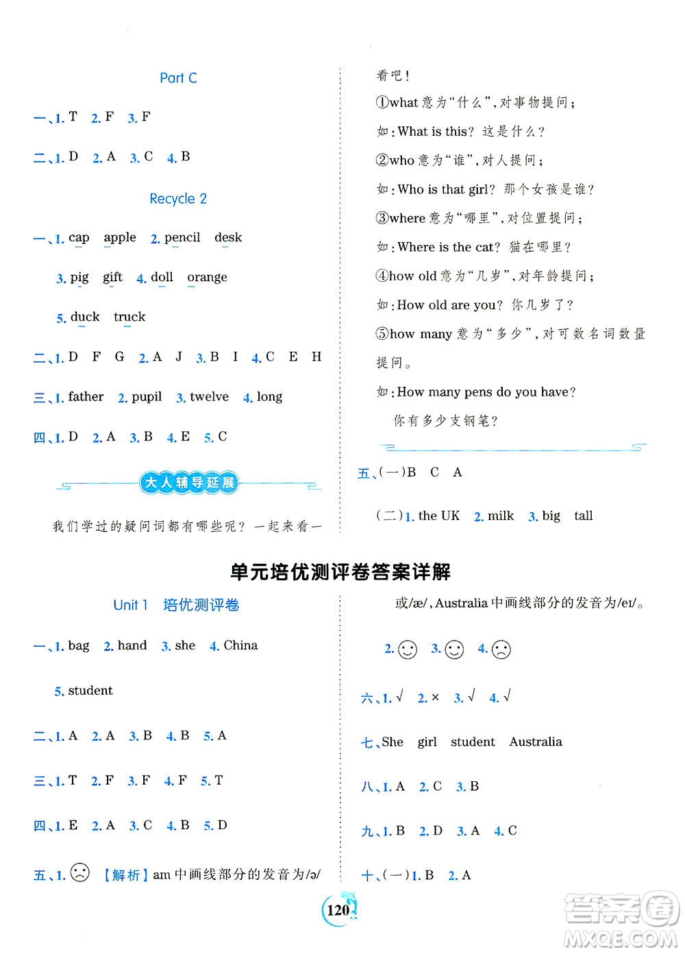 江西人民出版社2021春王朝霞德才兼?zhèn)渥鳂I(yè)創(chuàng)新設(shè)計(jì)英語(yǔ)三年級(jí)下冊(cè)PEP版人教版答案