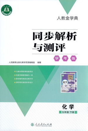 人民教育出版社2021同步解析與測評(píng)九年級(jí)化學(xué)下冊人教版答案