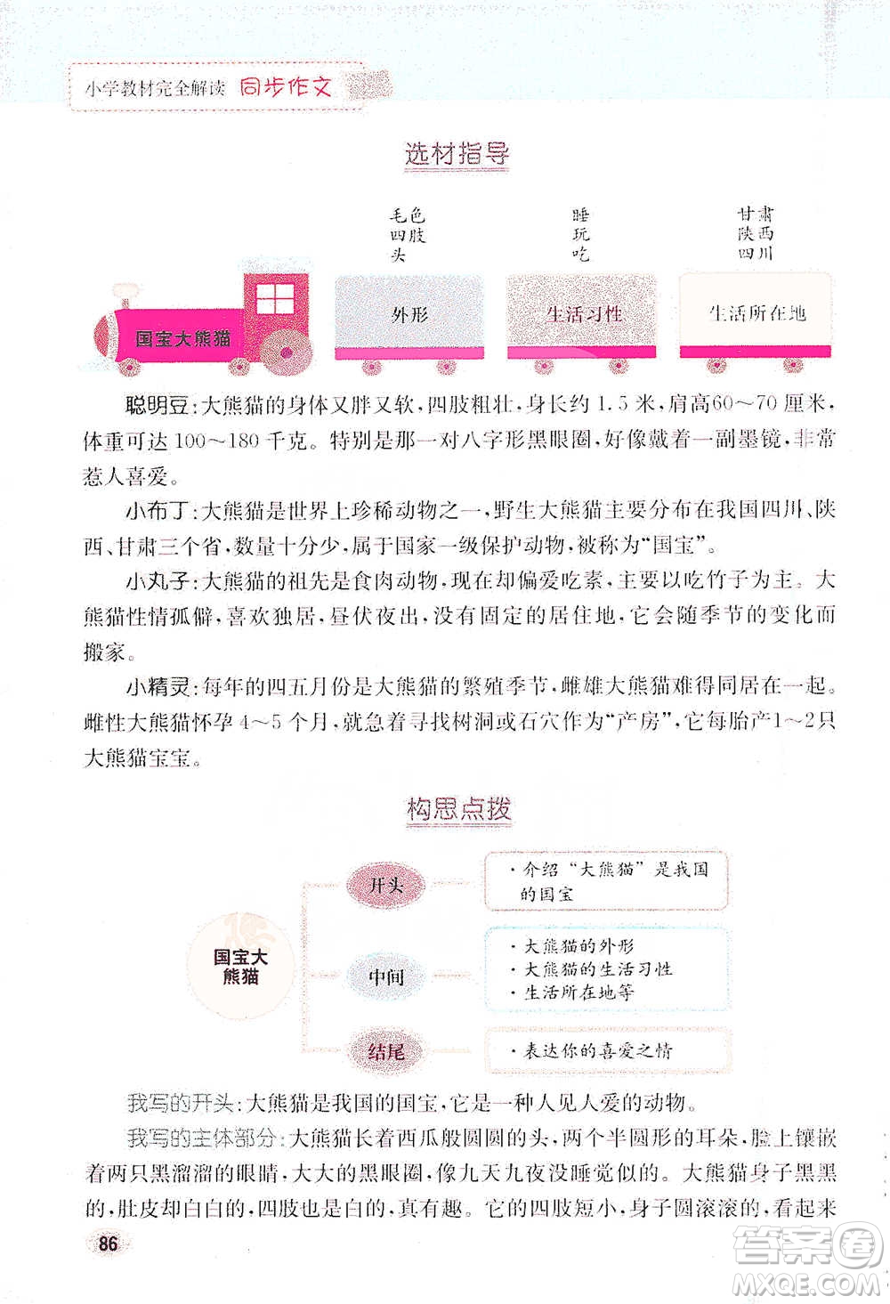 吉林人民出版社2021小學(xué)教材完全解讀同步作文三年級(jí)下冊(cè)語(yǔ)文參考答案