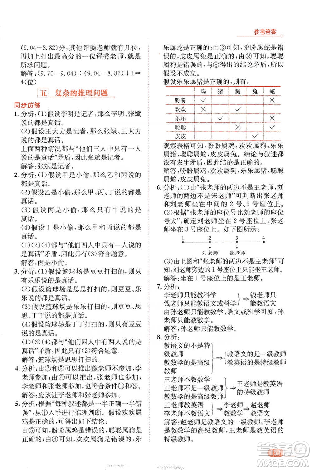 陜西人民教育出版社2021小學(xué)數(shù)學(xué)應(yīng)用題全解五年級(jí)通用版參考答案