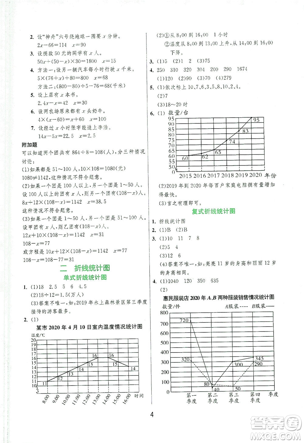 江蘇人民出版社2021實(shí)驗(yàn)班提優(yōu)訓(xùn)練五年級(jí)數(shù)學(xué)下冊(cè)JSJY蘇教版答案