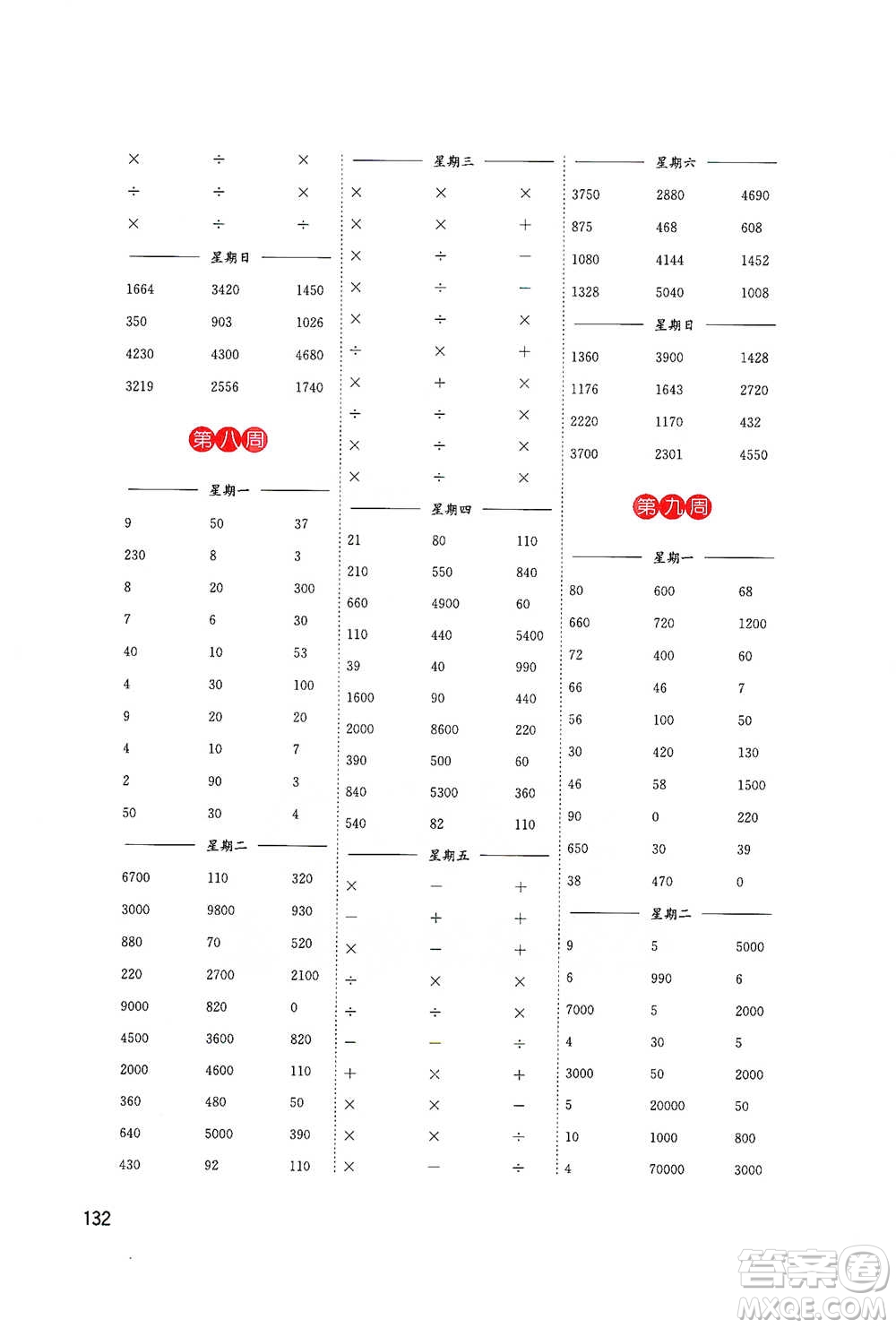 東南大學(xué)出版社2021名師點(diǎn)撥分級(jí)培優(yōu)速算能手?jǐn)?shù)學(xué)三年級(jí)下冊(cè)參考答案