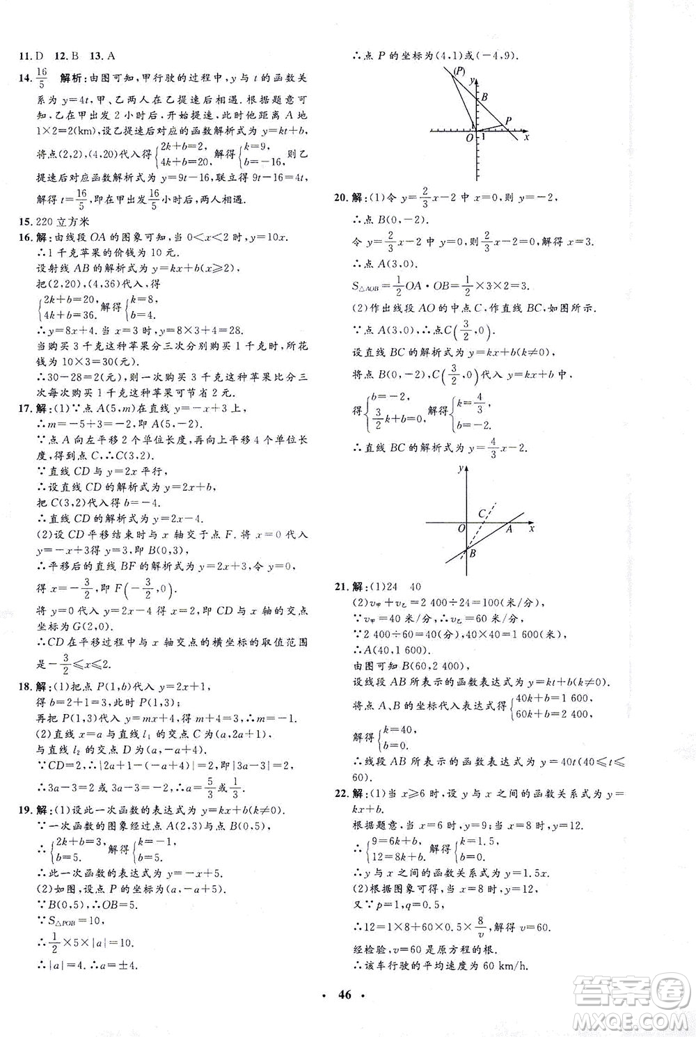 上海大學(xué)出版社2021非常1+1完全題練八年級數(shù)學(xué)下冊人教版答案