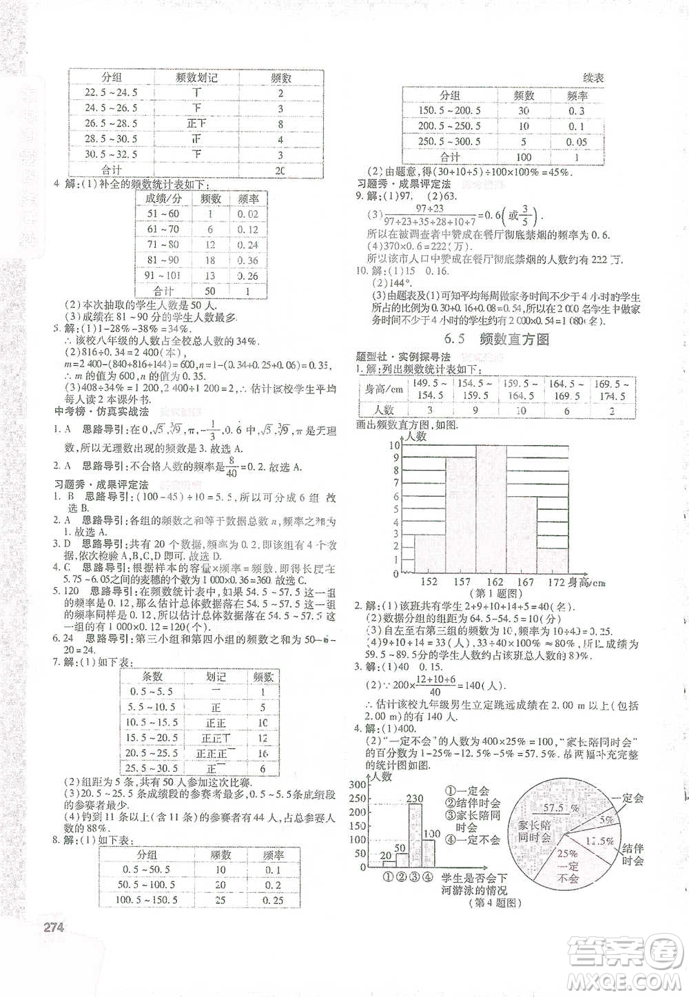 北京教育出版社2021倍速學(xué)習(xí)法七年級數(shù)學(xué)下冊浙教版參考答案