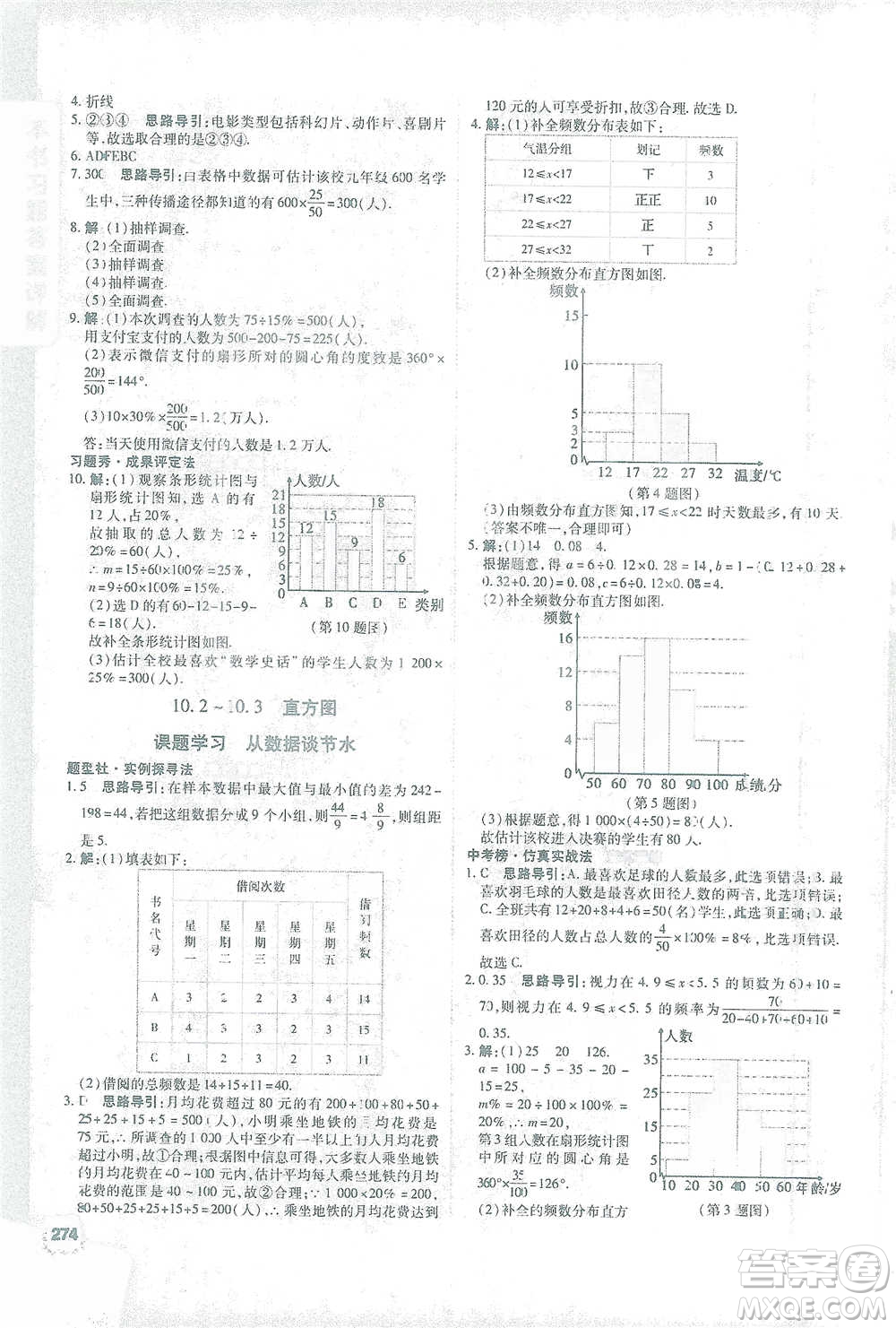 北京教育出版社2021倍速學(xué)習(xí)法七年級(jí)數(shù)學(xué)下冊(cè)人教版參考答案