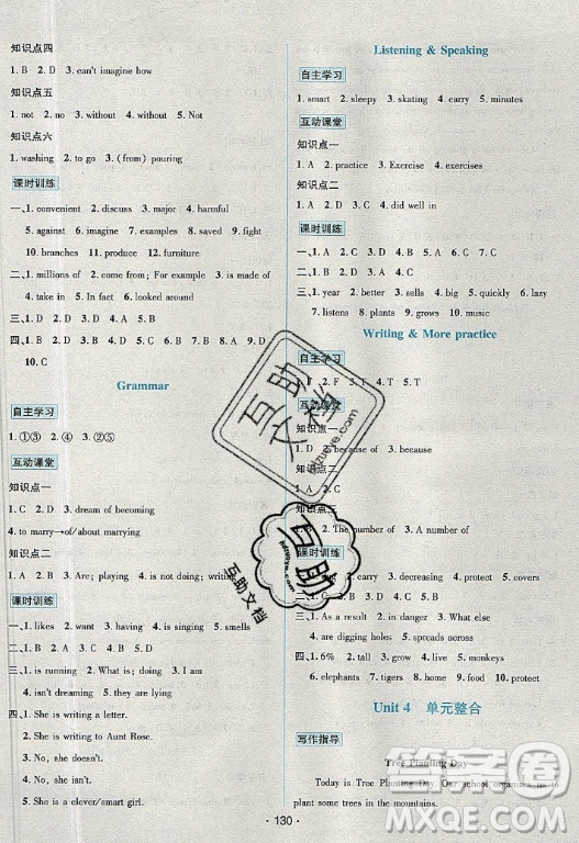 海南出版社2021名師名題英語(yǔ)七年級(jí)下冊(cè)NJ牛津版答案