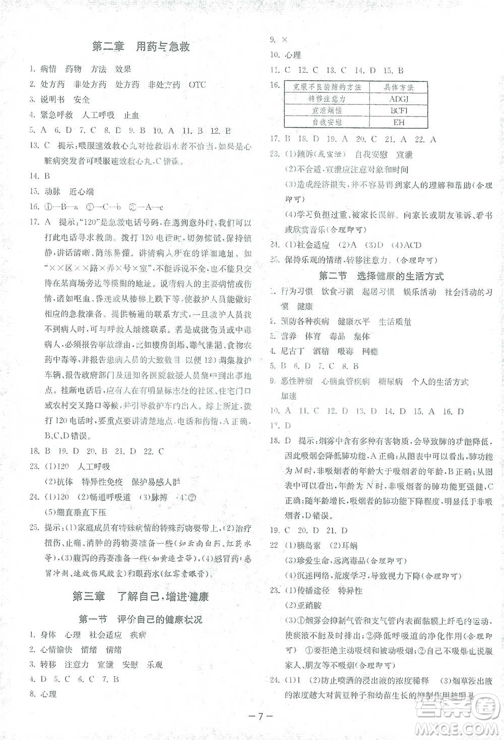 江蘇人民出版社2021年1課3練單元達(dá)標(biāo)測(cè)試八年級(jí)下冊(cè)生物學(xué)人教版參考答案