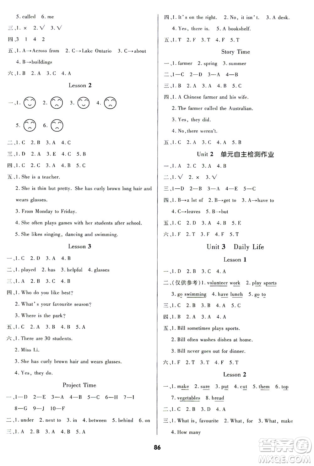 沈陽(yáng)出版社2021黃岡名師天天練英語(yǔ)六年級(jí)下冊(cè)XQD版答案