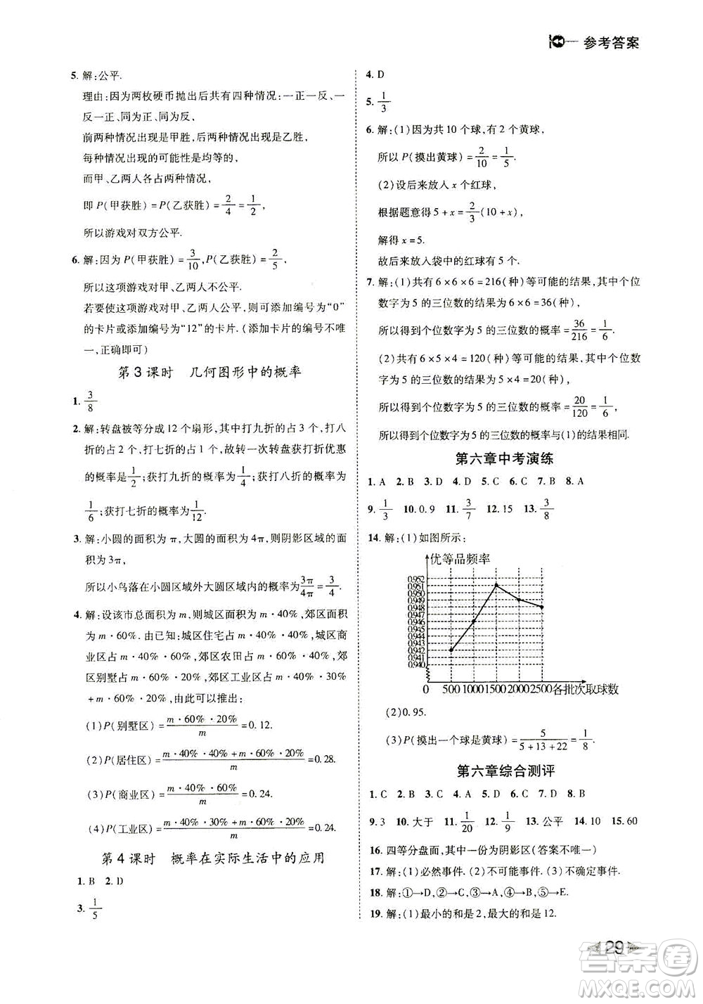 北方婦女兒童出版社2021勝券在握打好基礎作業(yè)本七年級數(shù)學下冊BS北師大版答案