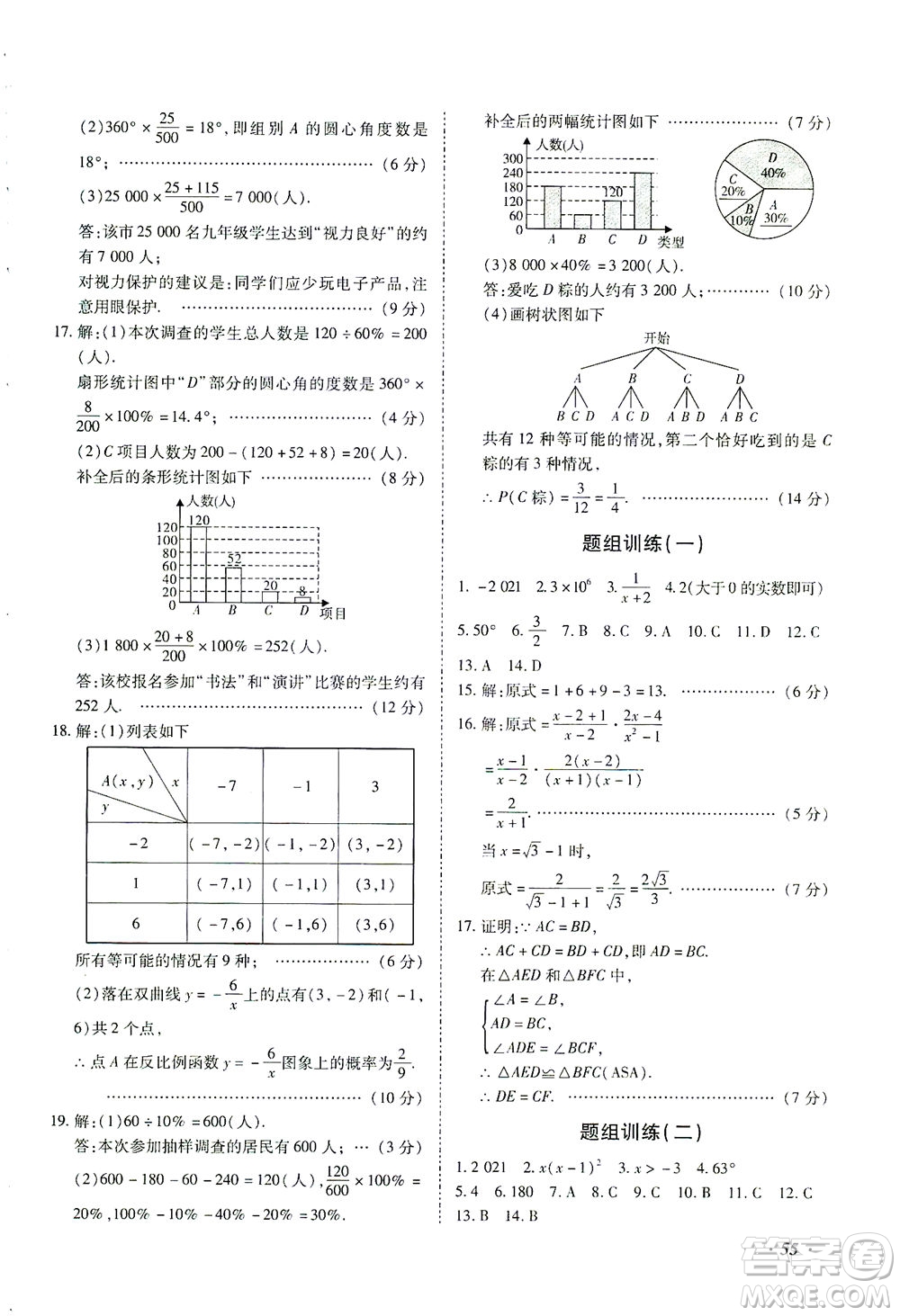 延邊教育出版社2021本土攻略精準復習方案九年級數(shù)學下冊人教版答案