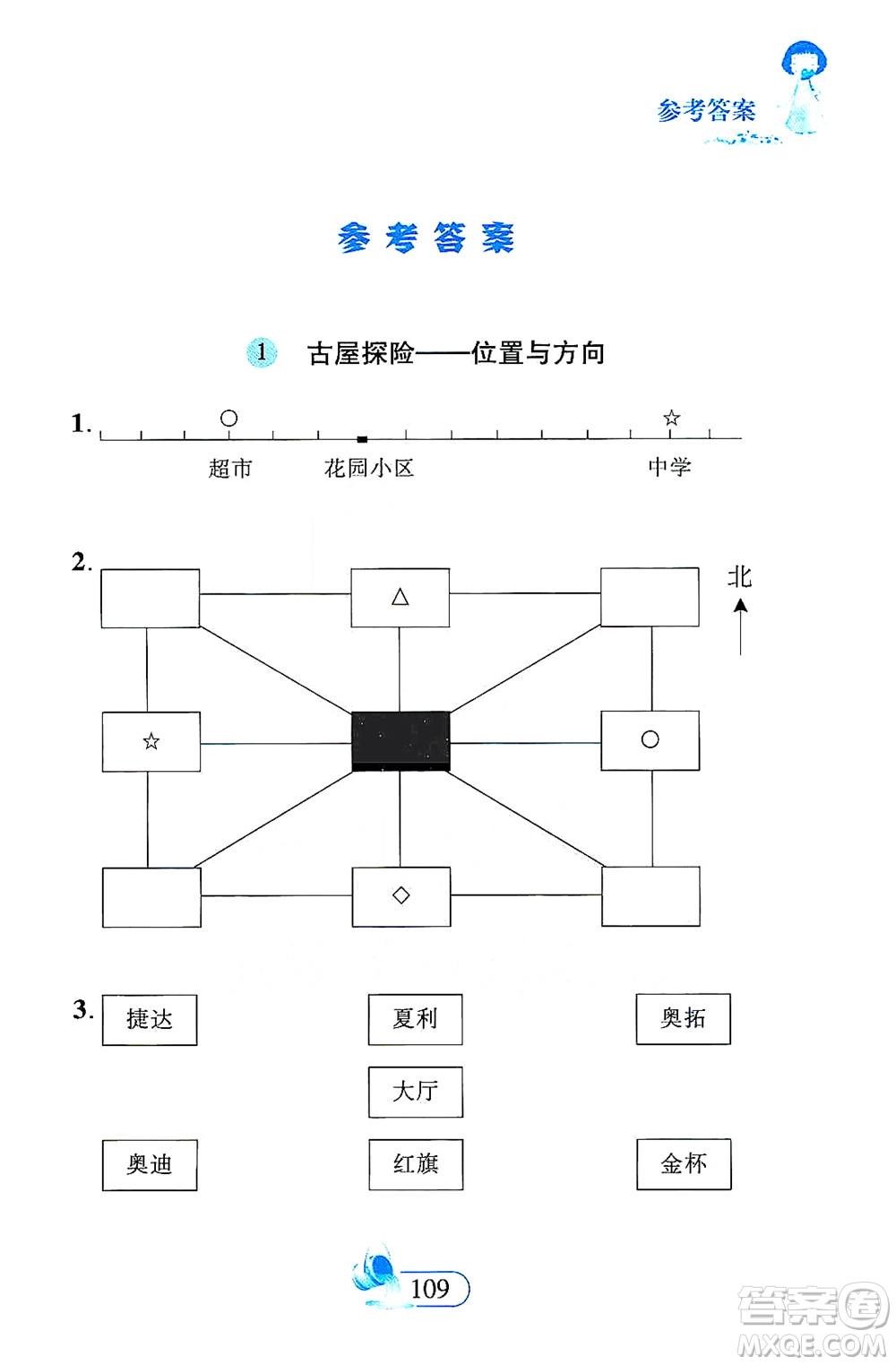 二十一世紀(jì)出版社2021數(shù)學(xué)新思維三年級(jí)下冊(cè)答案