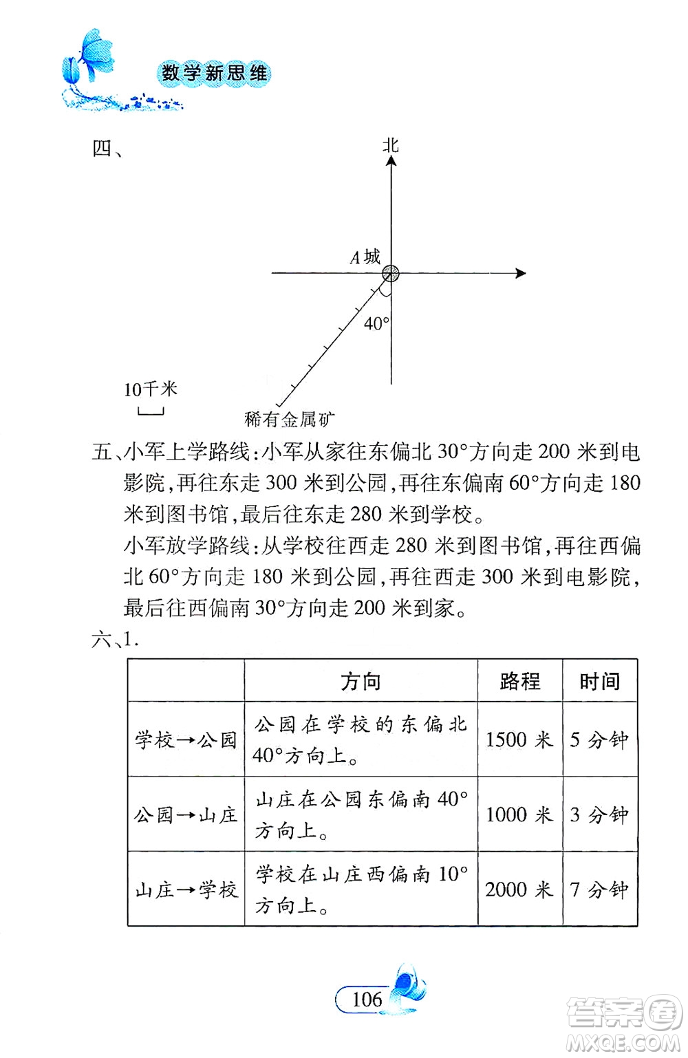 二十一世紀(jì)出版社2021數(shù)學(xué)新思維四年級(jí)下冊(cè)答案