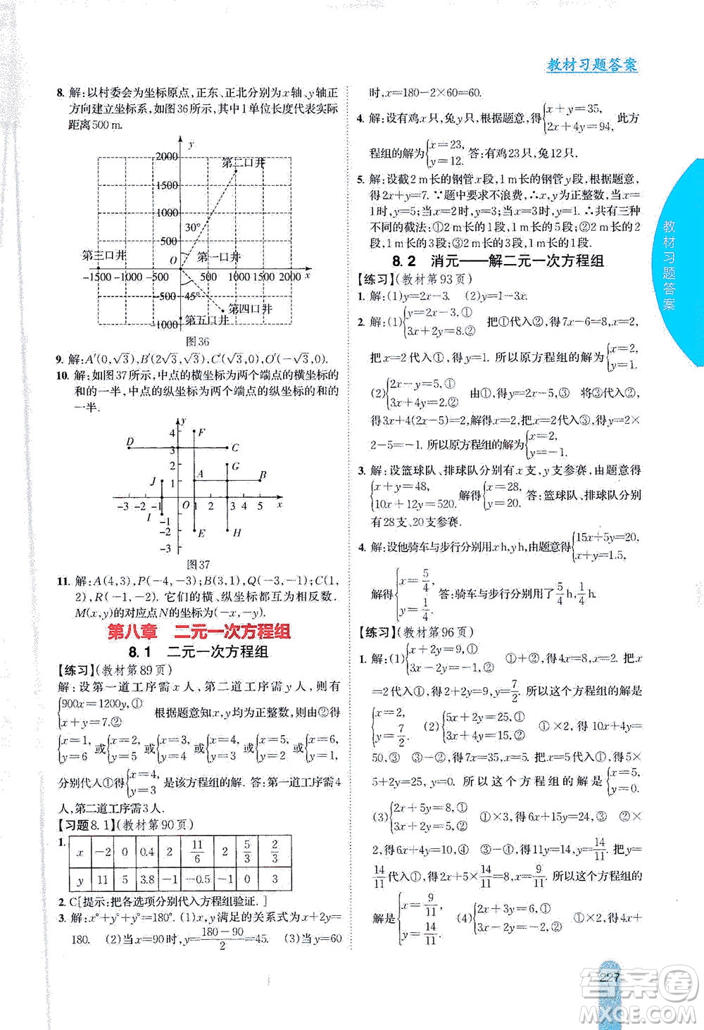 吉林人民出版社2021尖子生學(xué)案數(shù)學(xué)七年級下新課標人教版答案