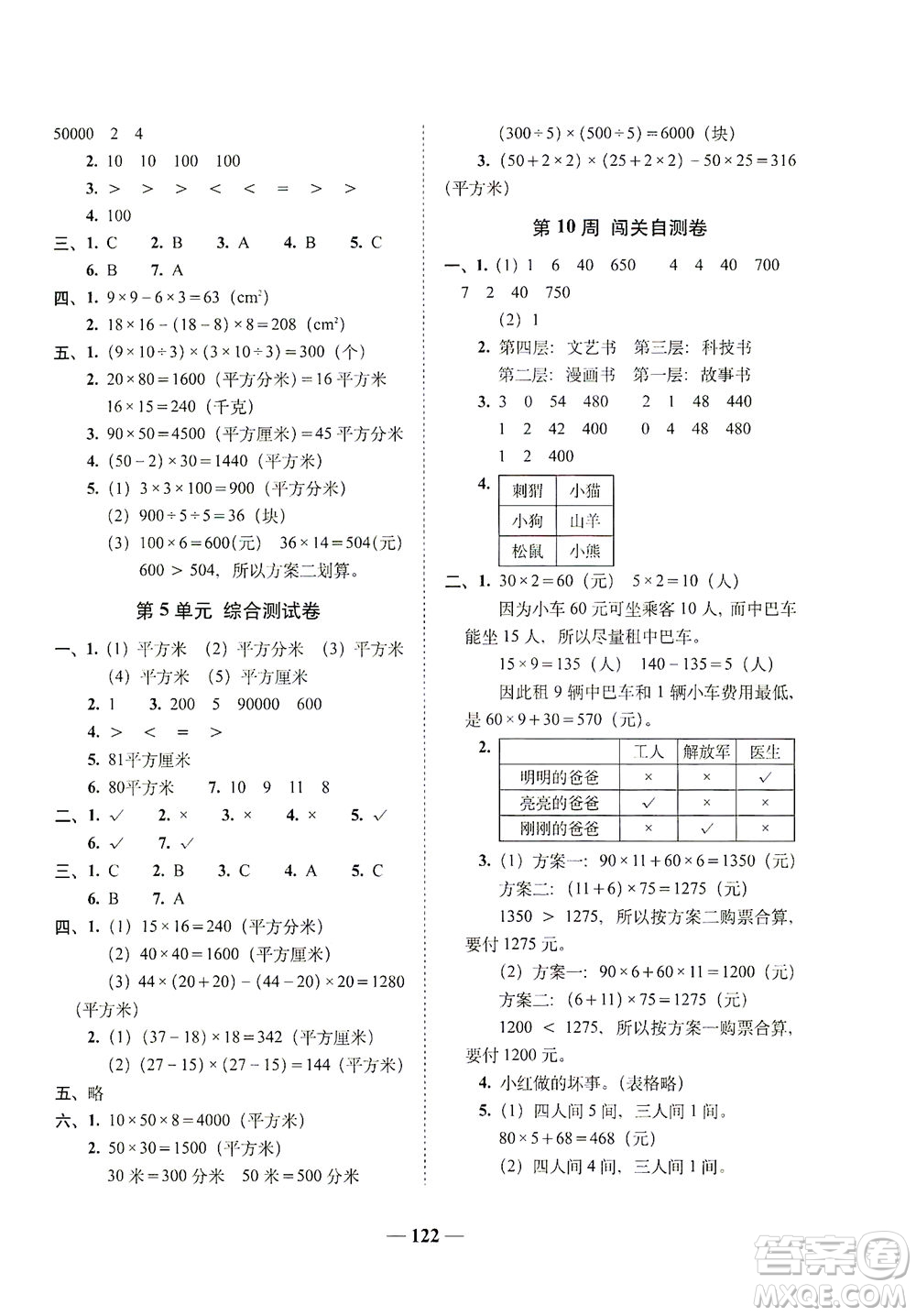 長(zhǎng)春出版社2021A+全程練考卷三年級(jí)數(shù)學(xué)下冊(cè)北師大版答案