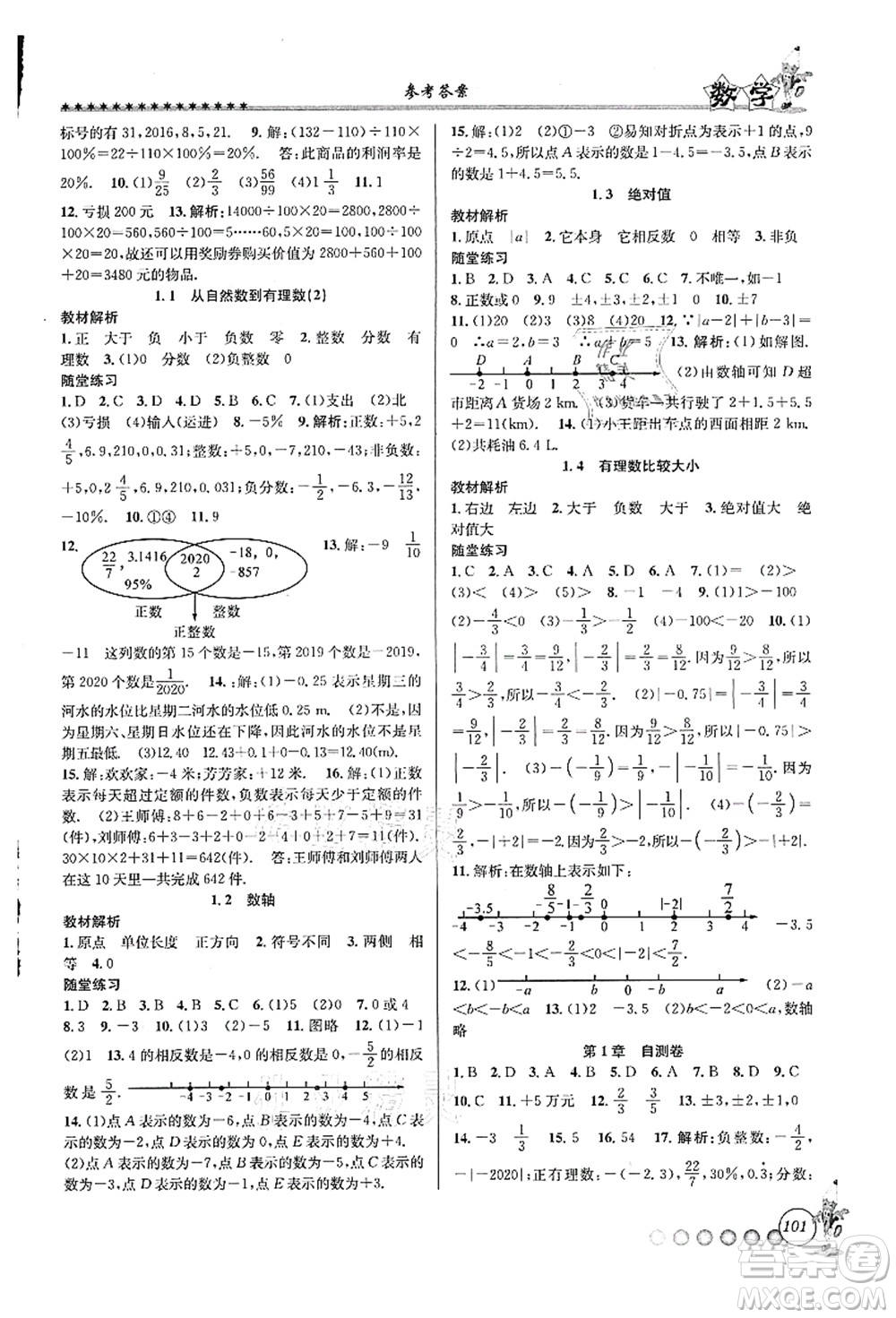 沈陽出版社2021暑假銜接起跑線小升初數(shù)學(xué)答案