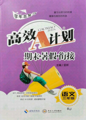 海南出版社2021高效A計(jì)劃期末暑假銜接語(yǔ)文三年級(jí)RJ人教版答案