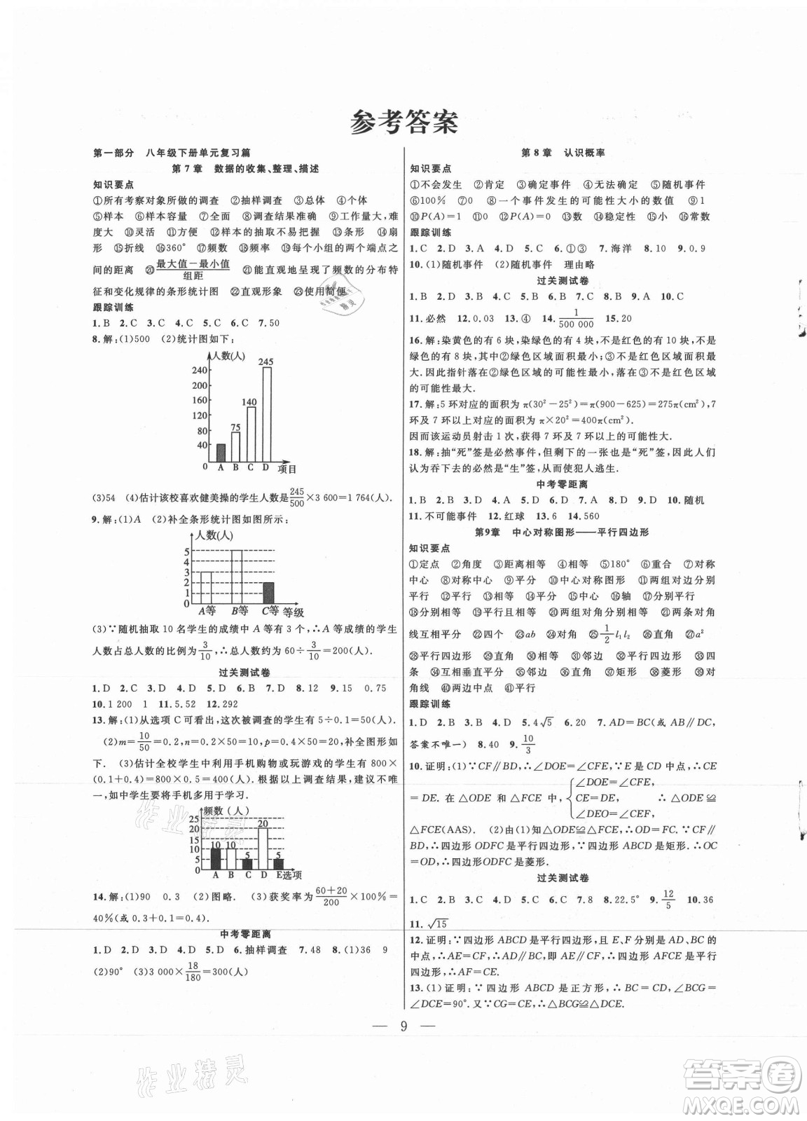 合肥工業(yè)大學(xué)出版社2021暑假總動(dòng)員八年級(jí)數(shù)學(xué)SK蘇科版答案