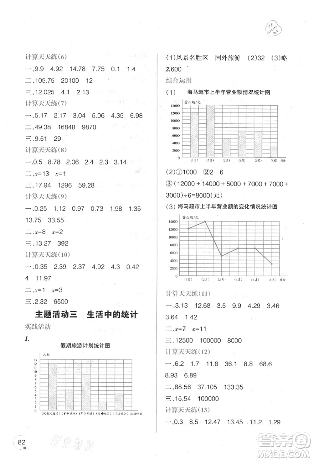 遼寧師范大學(xué)出版社2021暑假樂(lè)園四年級(jí)數(shù)學(xué)答案