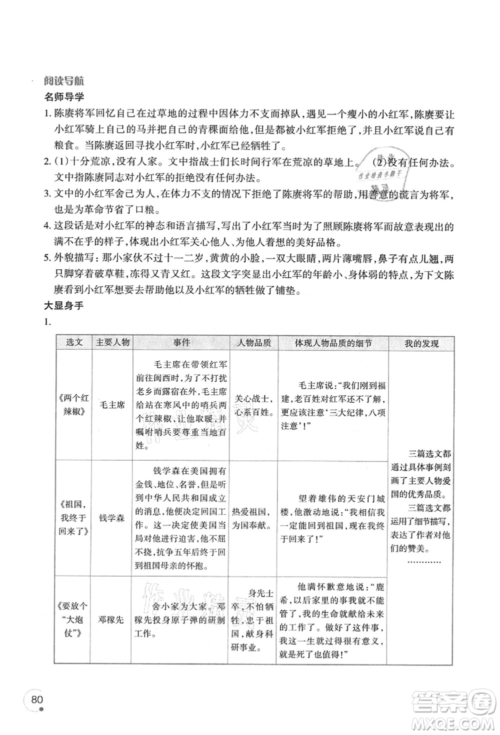 遼寧師范大學出版社2021暑假樂園五年級語文答案