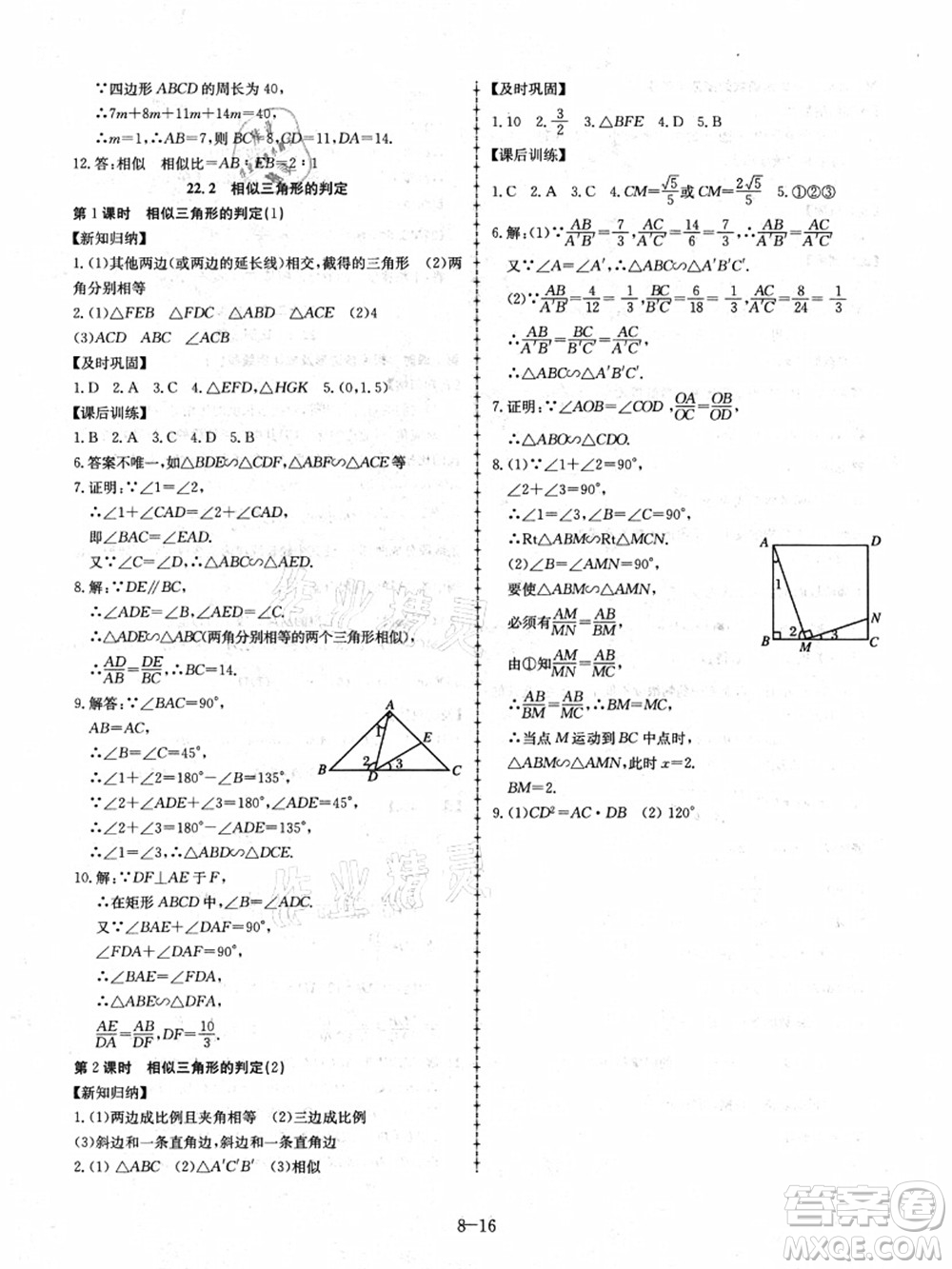 合肥工業(yè)大學(xué)出版社2021假期沖浪八年級(jí)數(shù)學(xué)滬科版答案