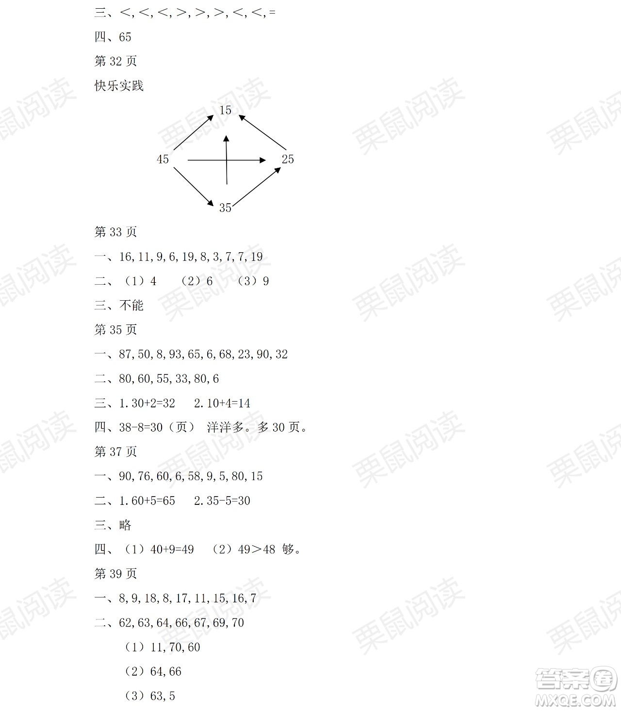 黑龍江少年兒童出版社2021陽光假日暑假一年級數(shù)學人教版答案