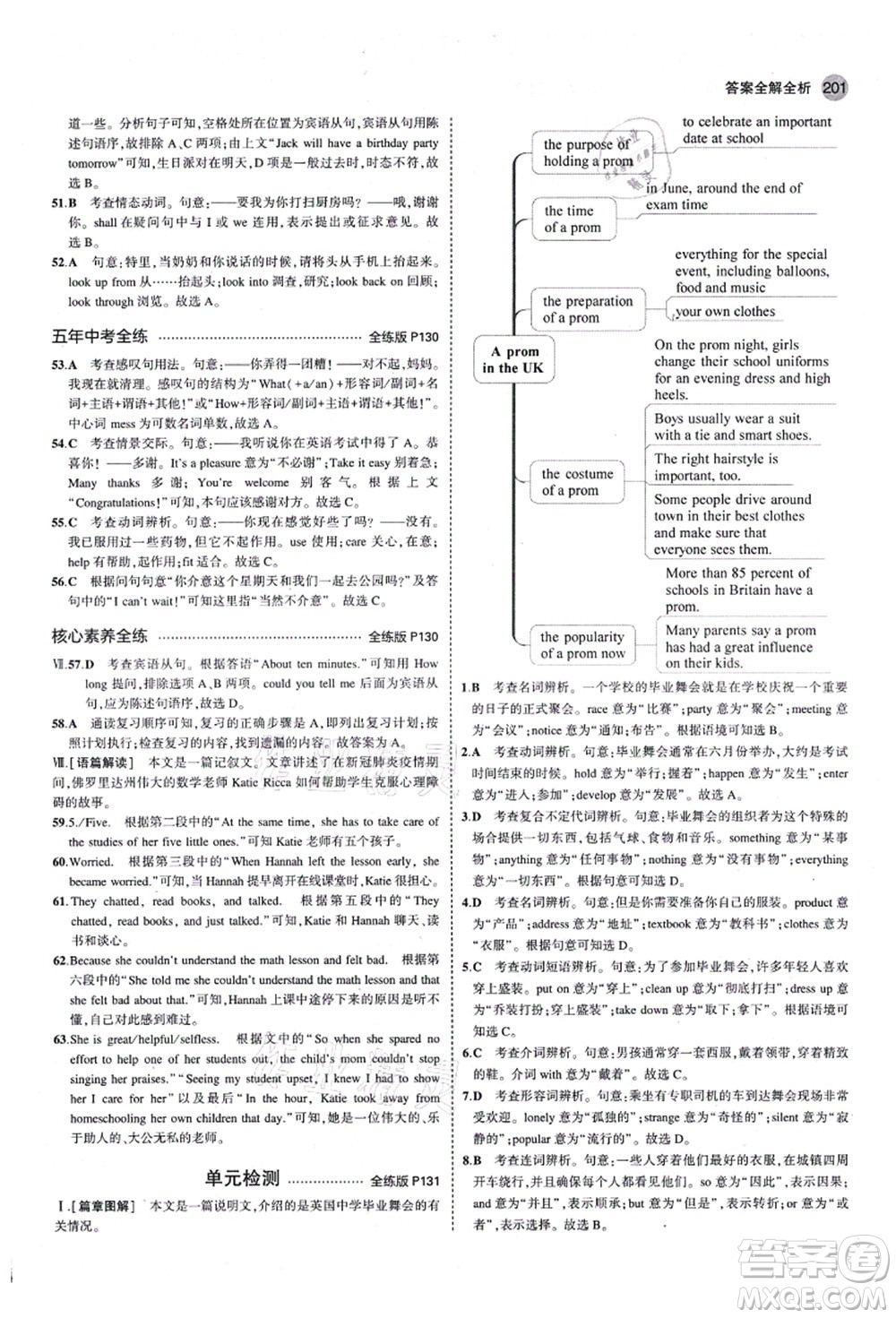 教育科學(xué)出版社2021秋5年中考3年模擬九年級英語全一冊魯教版山東專版答案