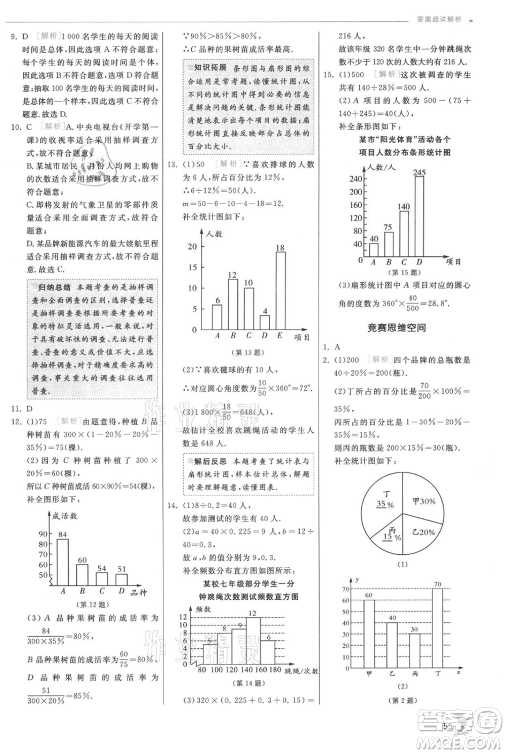 江蘇人民出版社2021實(shí)驗(yàn)班提優(yōu)訓(xùn)練七年級(jí)上冊數(shù)學(xué)北師大版參考答案