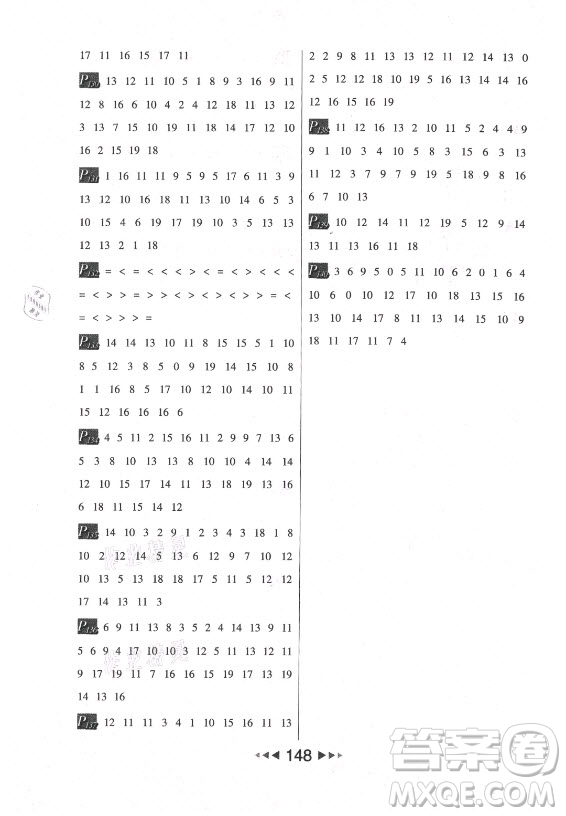 河北少年兒童出版社2021小學(xué)數(shù)學(xué)計(jì)算高手一年級(jí)上冊(cè)RJ人教版答案