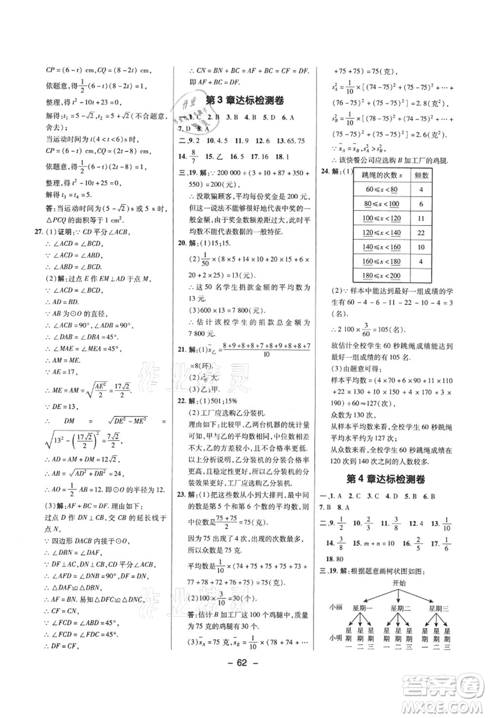 陜西人民教育出版社2021典中點(diǎn)綜合應(yīng)用創(chuàng)新題九年級(jí)數(shù)學(xué)上冊(cè)SK蘇科版答案