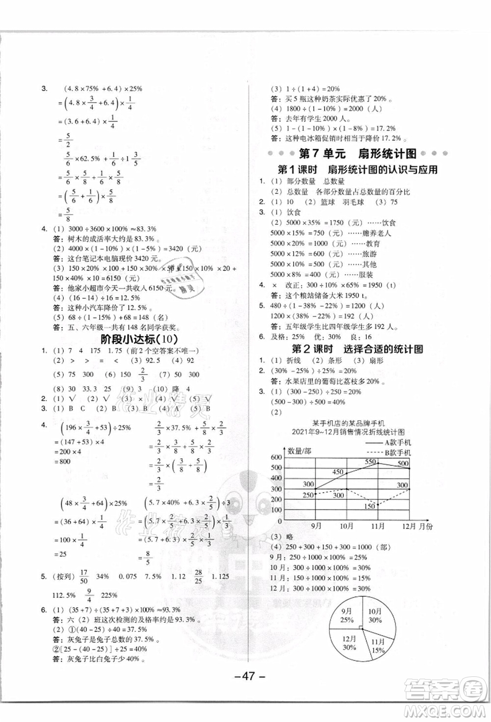 吉林教育出版社2021典中點(diǎn)綜合應(yīng)用創(chuàng)新題六年級(jí)數(shù)學(xué)上冊(cè)R人教版答案