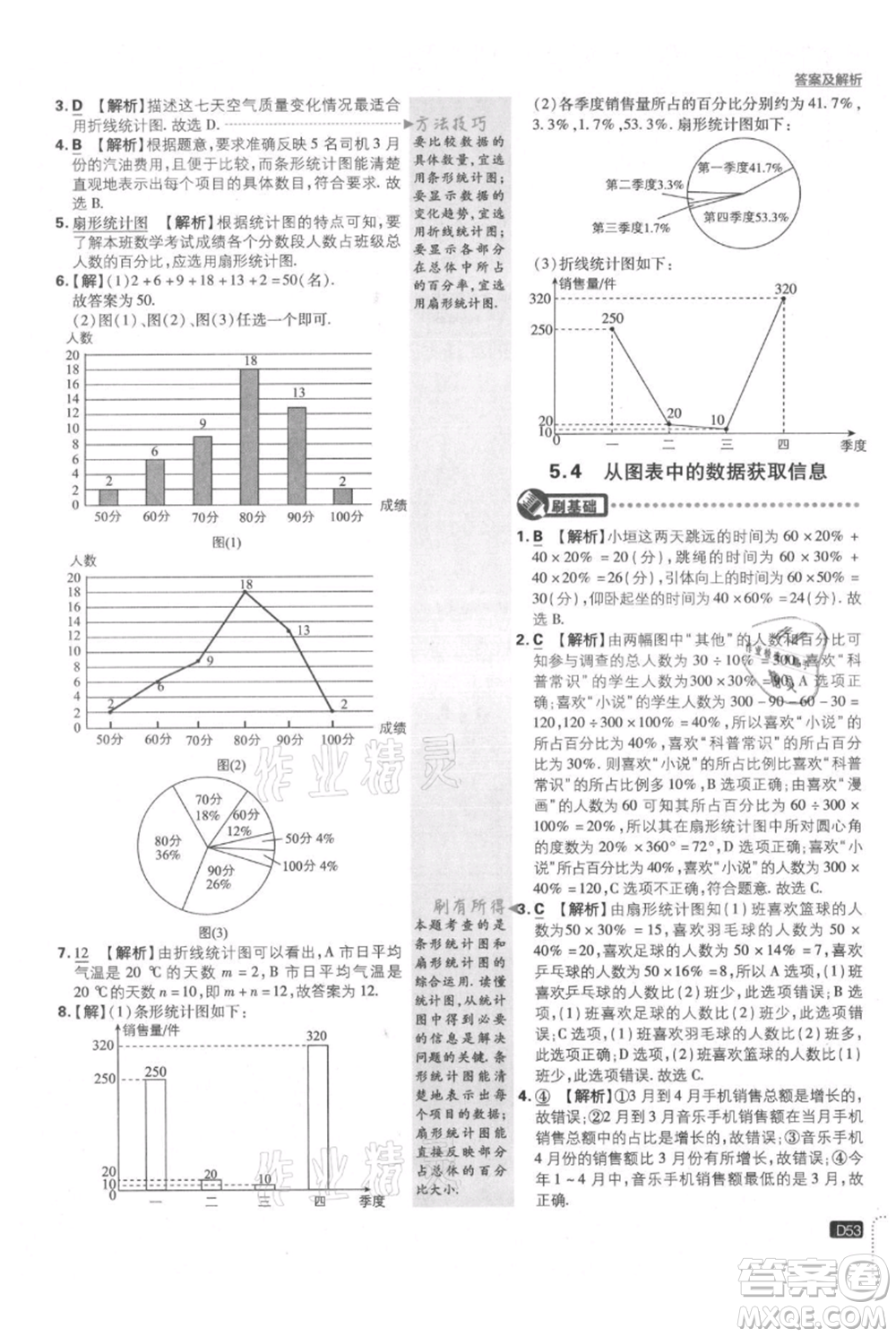 開明出版社2021初中必刷題七年級(jí)上冊(cè)數(shù)學(xué)滬科版參考答案