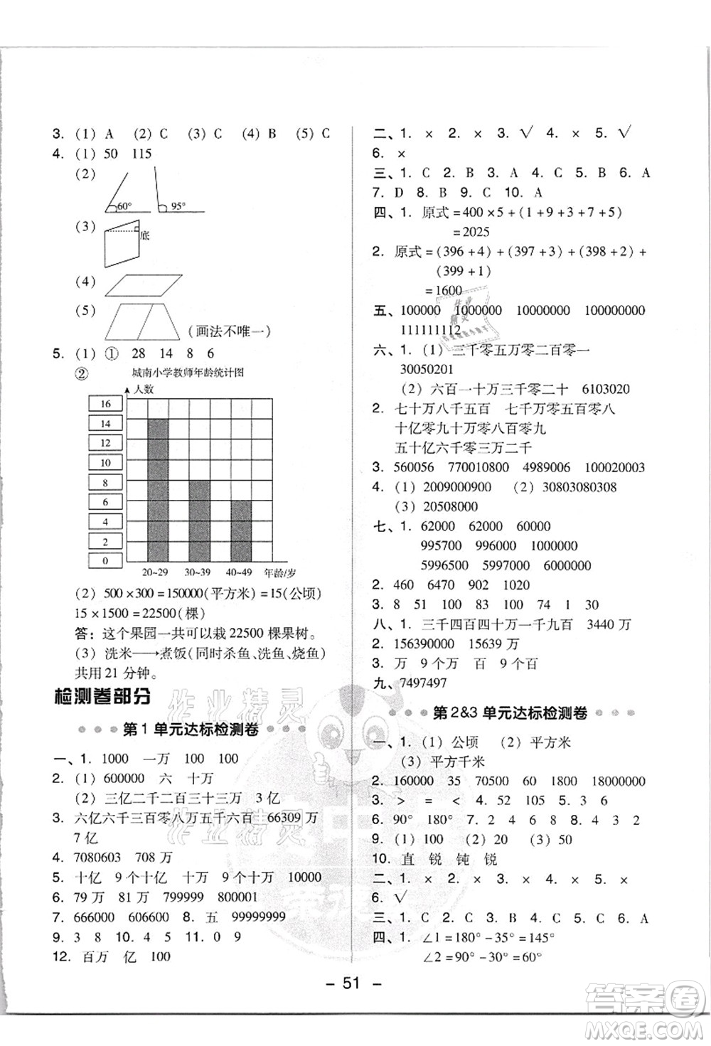 吉林教育出版社2021典中點綜合應(yīng)用創(chuàng)新題四年級數(shù)學(xué)上冊R人教版答案