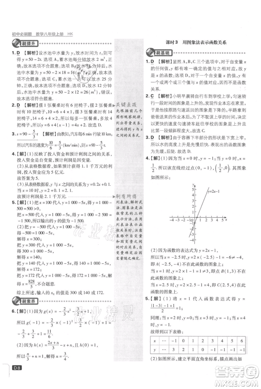 開明出版社2021初中必刷題八年級(jí)上冊(cè)數(shù)學(xué)滬科版參考答案