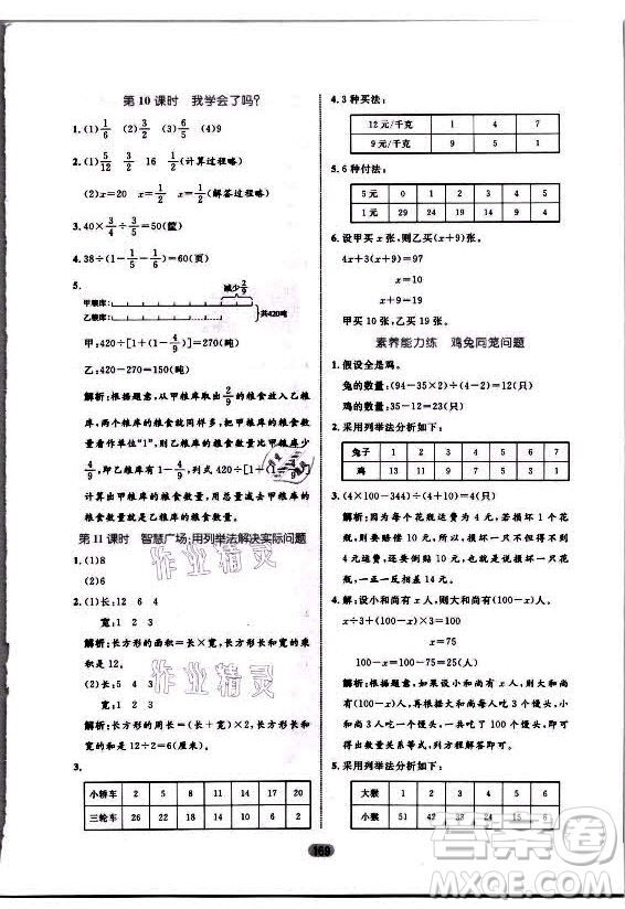 沈陽出版社2021黃岡名師天天練數(shù)學(xué)六年級(jí)上冊(cè)六三學(xué)制青島版答案