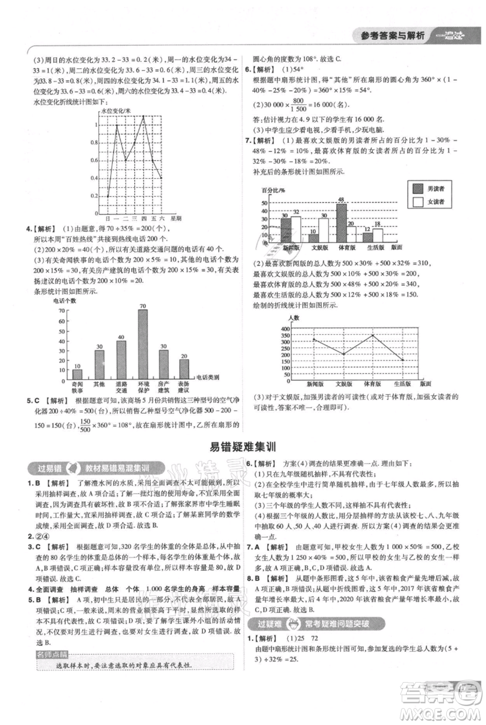 南京師范大學(xué)出版社2021一遍過七年級上冊數(shù)學(xué)滬教版參考答案