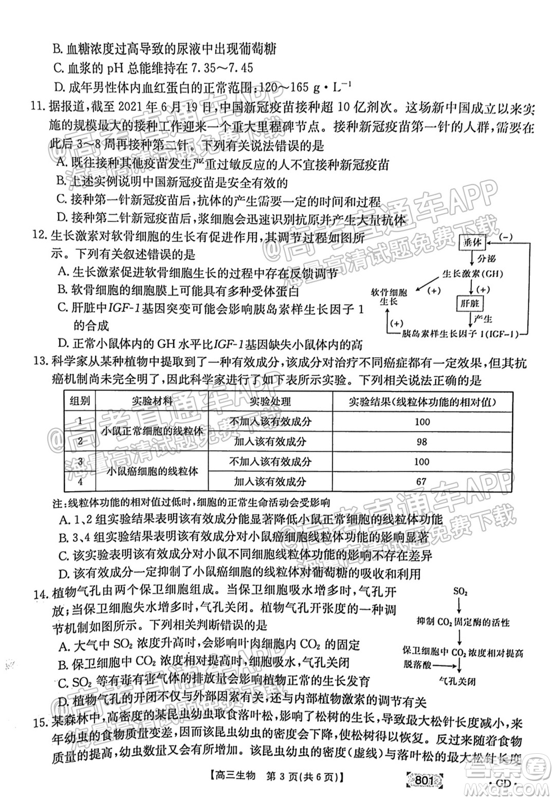 2022屆廣東高三8月金太陽(yáng)聯(lián)考生物試題及答案