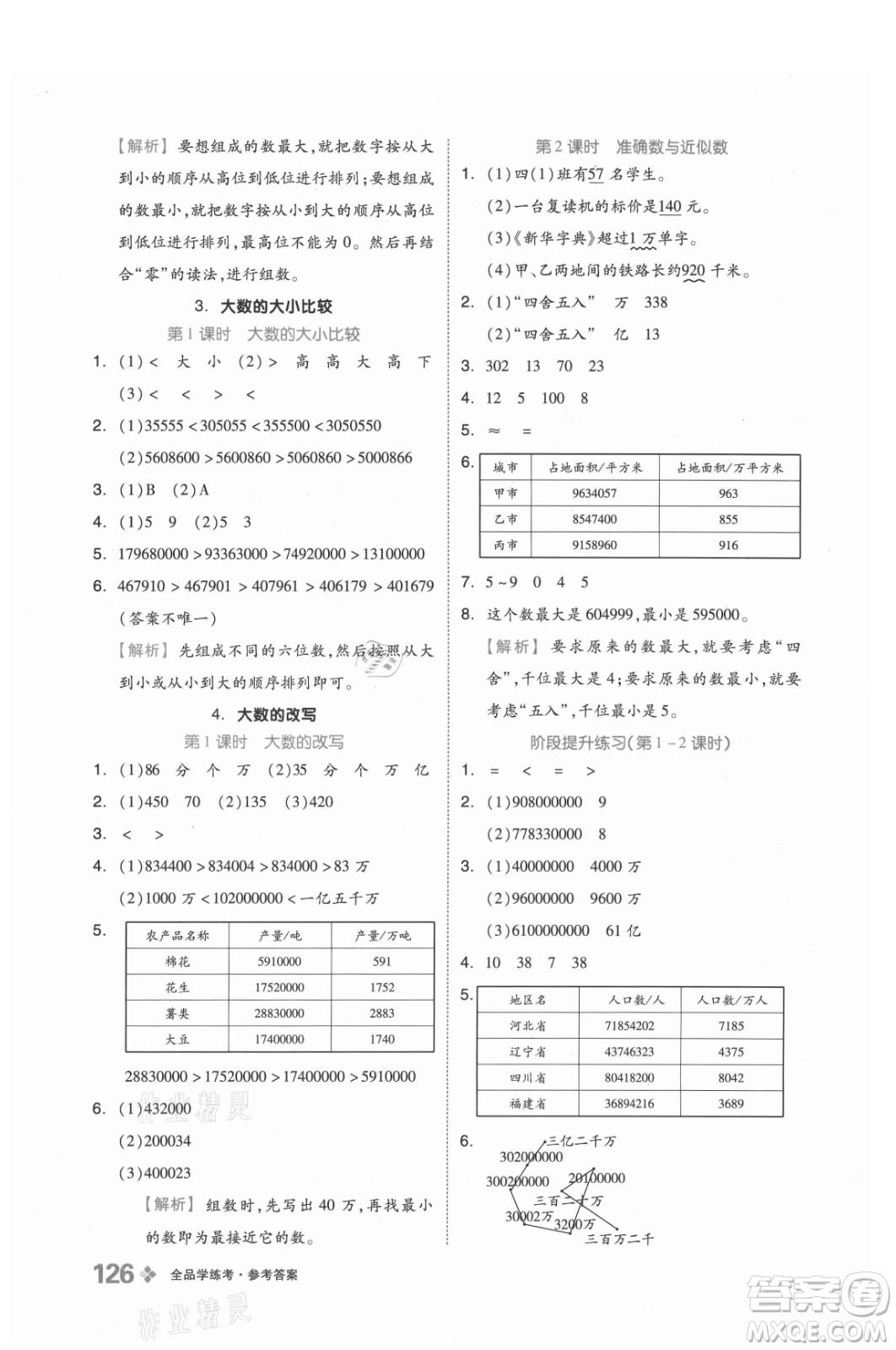 開(kāi)明出版社2021全品學(xué)練考數(shù)學(xué)四年級(jí)上冊(cè)BJ北京版答案