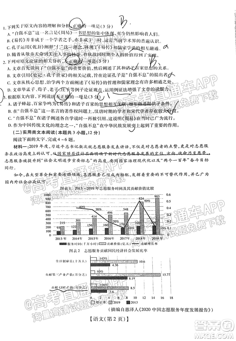 智慧上進2021-2022學年新高三入學摸底考試語文試題及參考答案