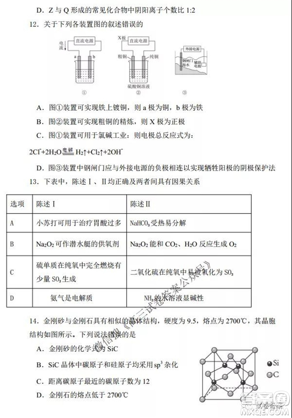 2021-2022學(xué)年度上遼寧省六校高三年級期初聯(lián)考化學(xué)試題及答案