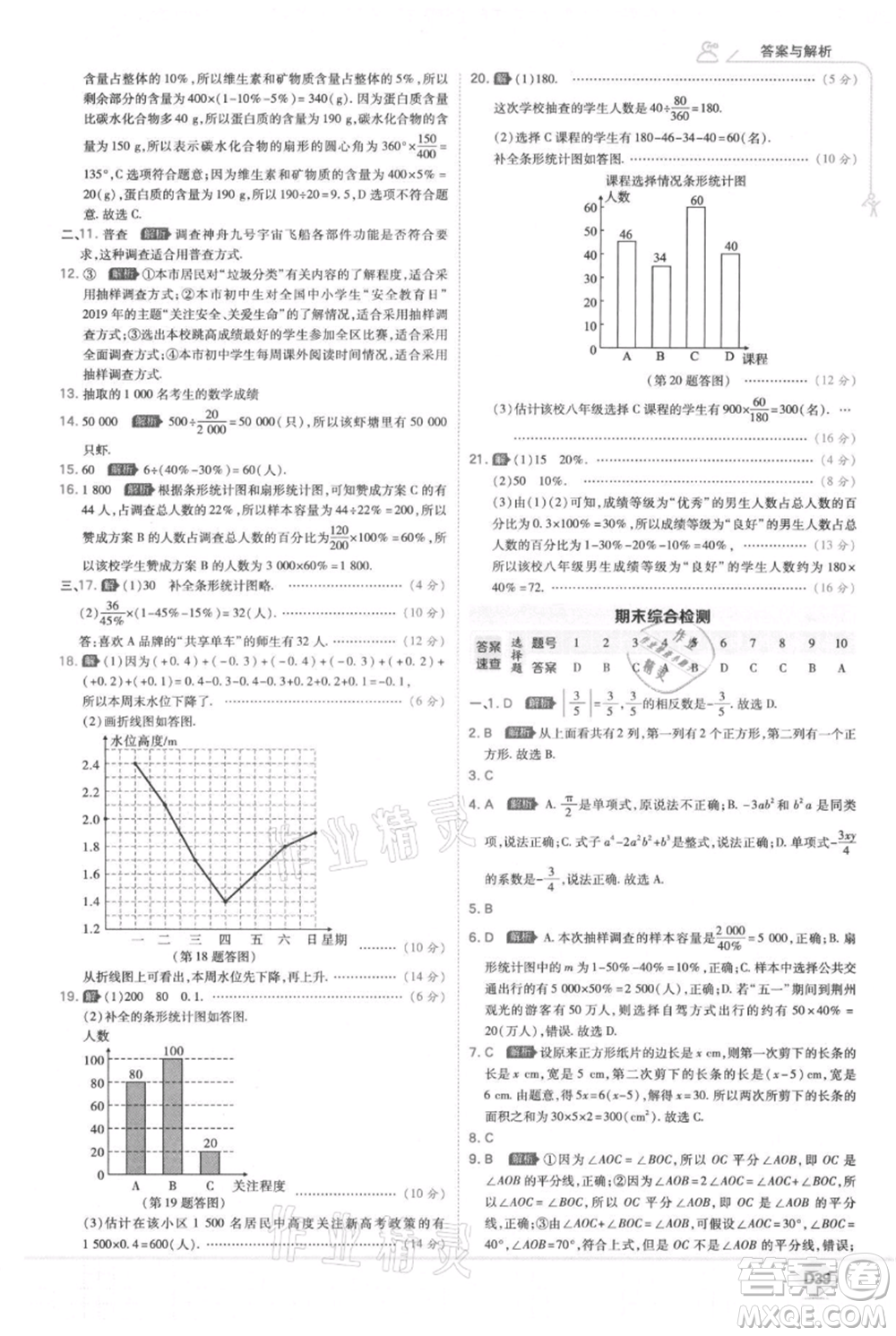 開明出版社2021少年班初中數(shù)學(xué)七年級(jí)上冊(cè)北師大版參考答案