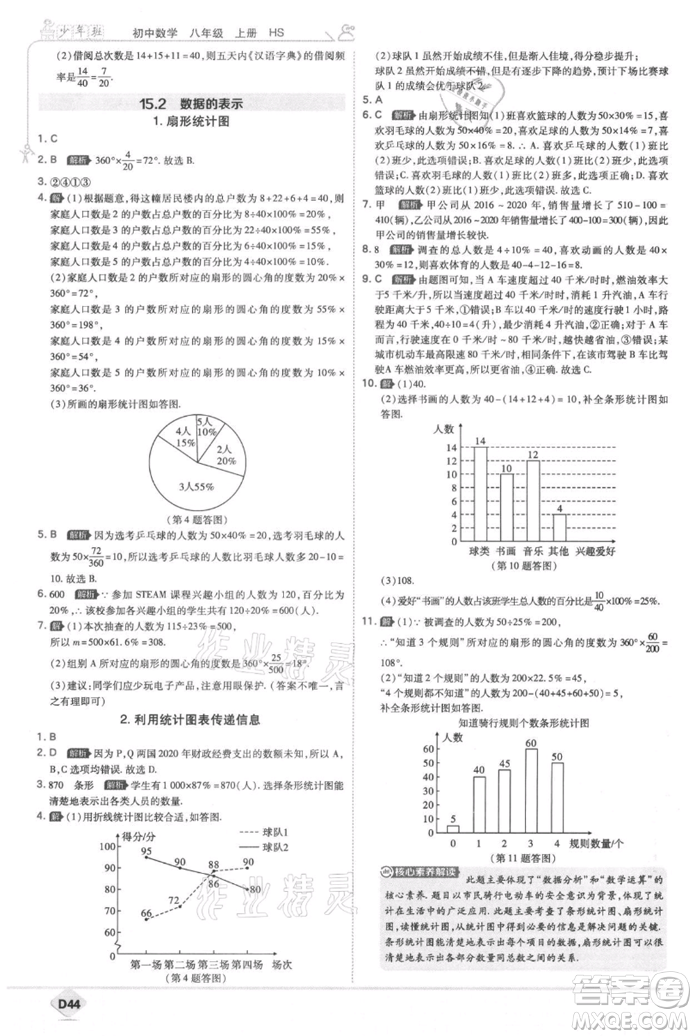 開(kāi)明出版社2021少年班初中數(shù)學(xué)八年級(jí)上冊(cè)華師大版參考答案